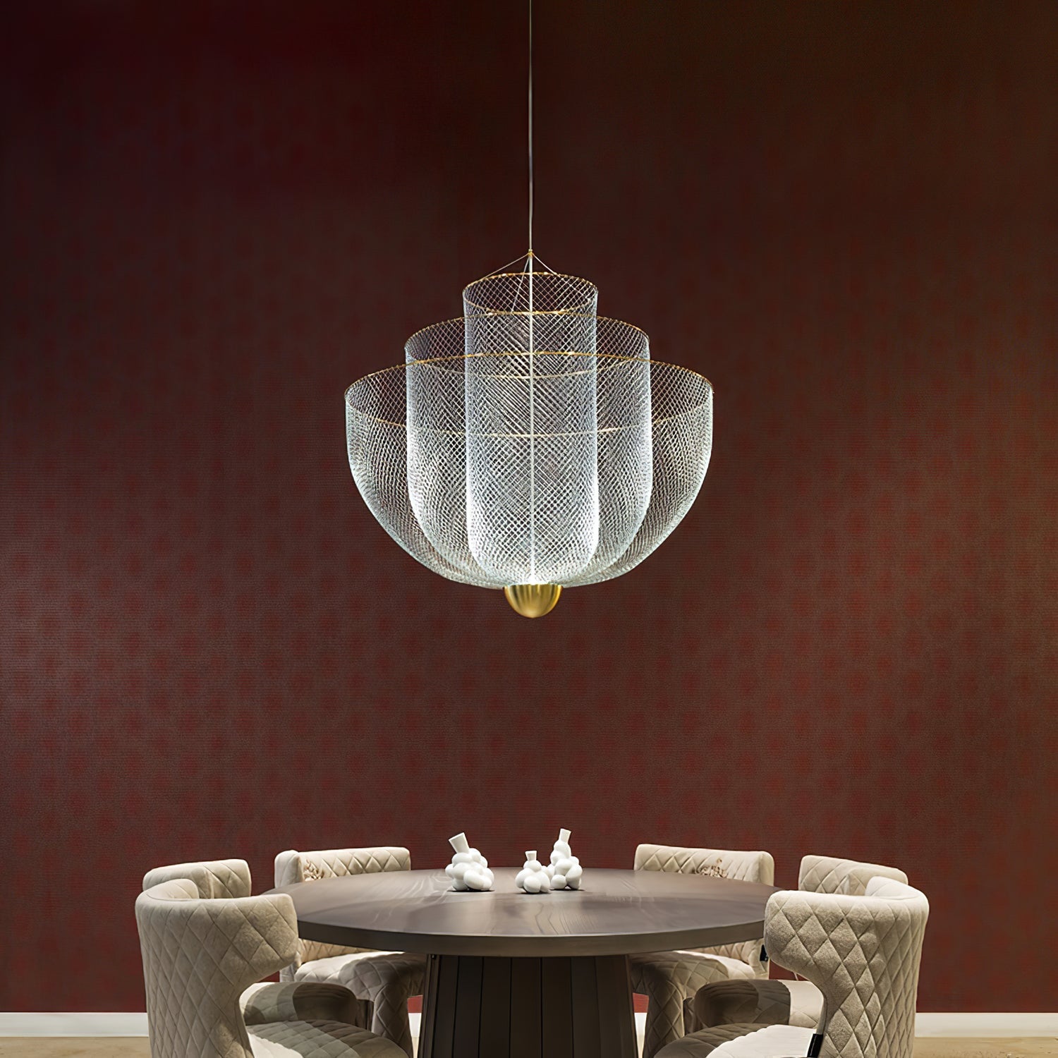 Lustra Chandelier Meshmatics Hanging Radiant-Neutral Decor
