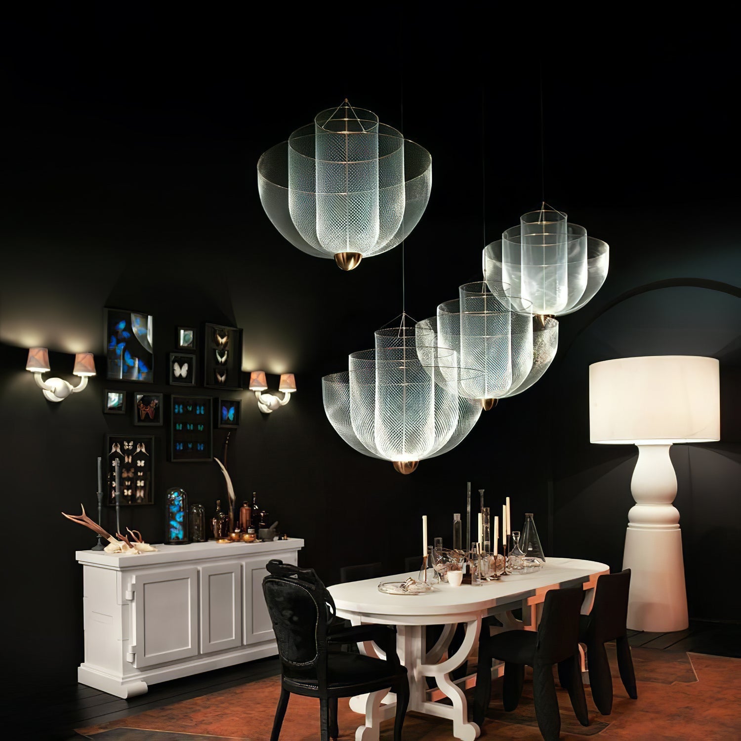 Lustra Chandelier Meshmatics Hanging Radiant-Neutral Decor