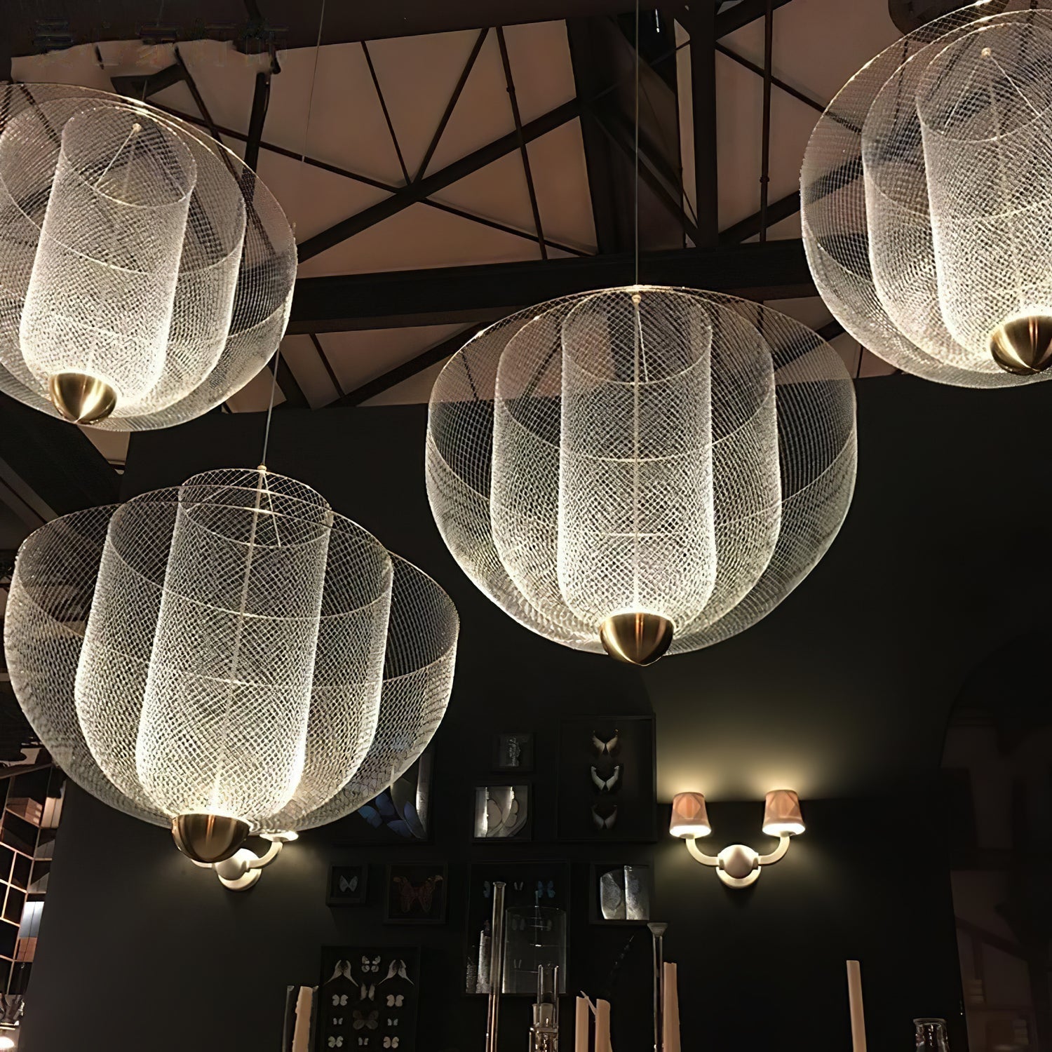 Lustra Chandelier Meshmatics Hanging Radiant-Neutral Decor