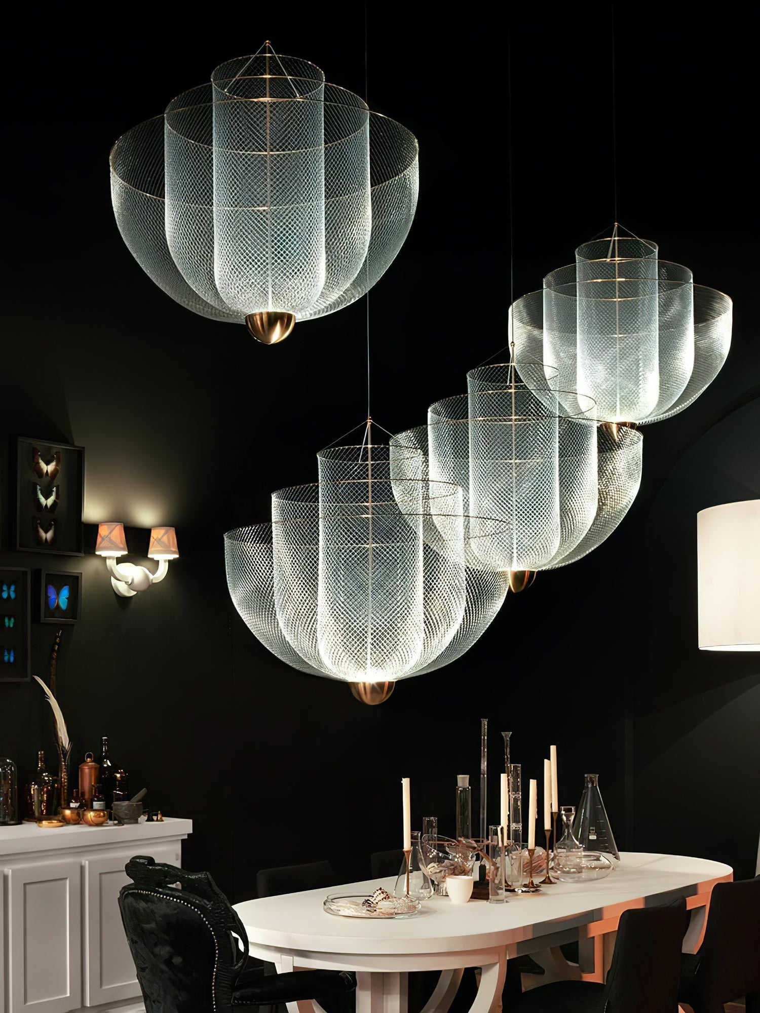 Lustra Chandelier Meshmatics Hanging Radiant-Neutral Decor