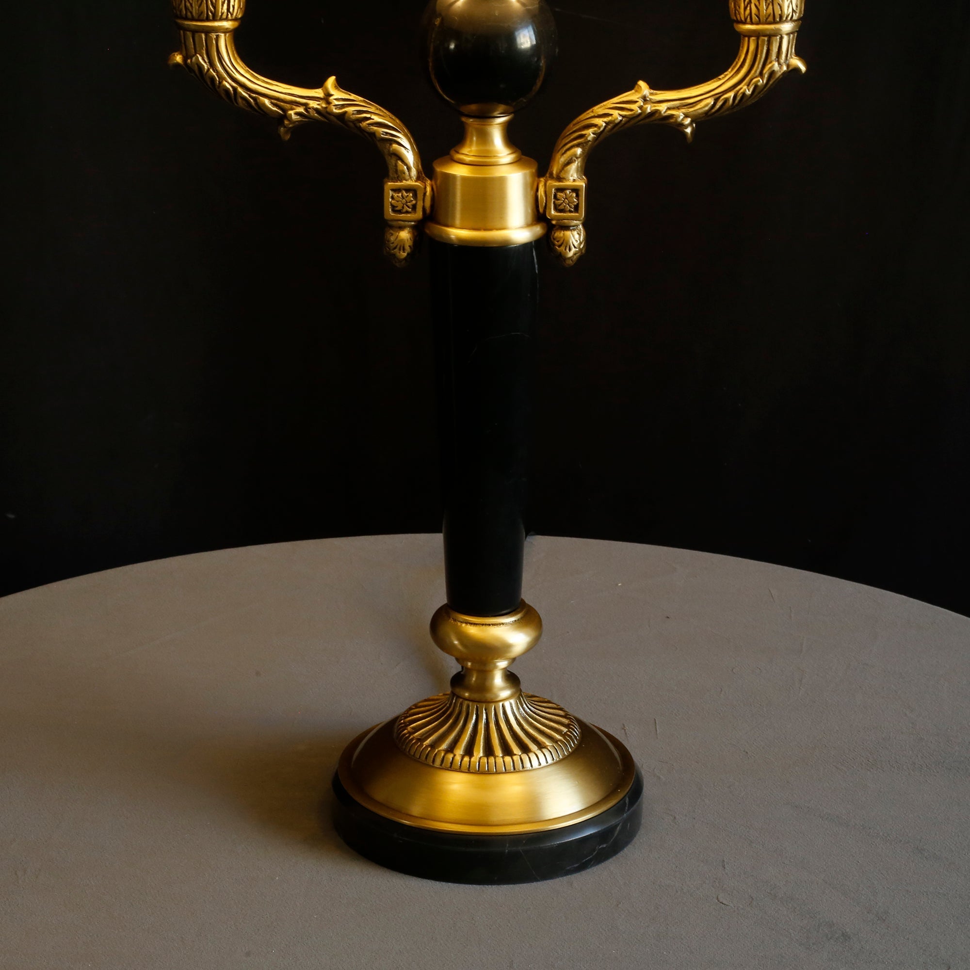 The lamp's base and power cord plug shown for installation reference.