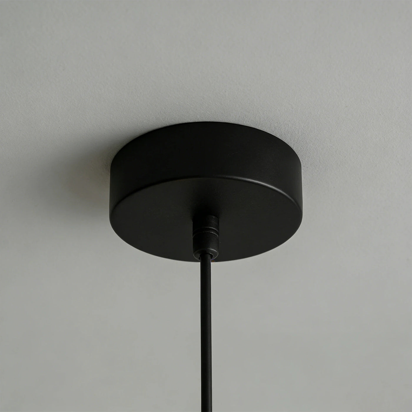 The lamp's unique pebble forms in detail.