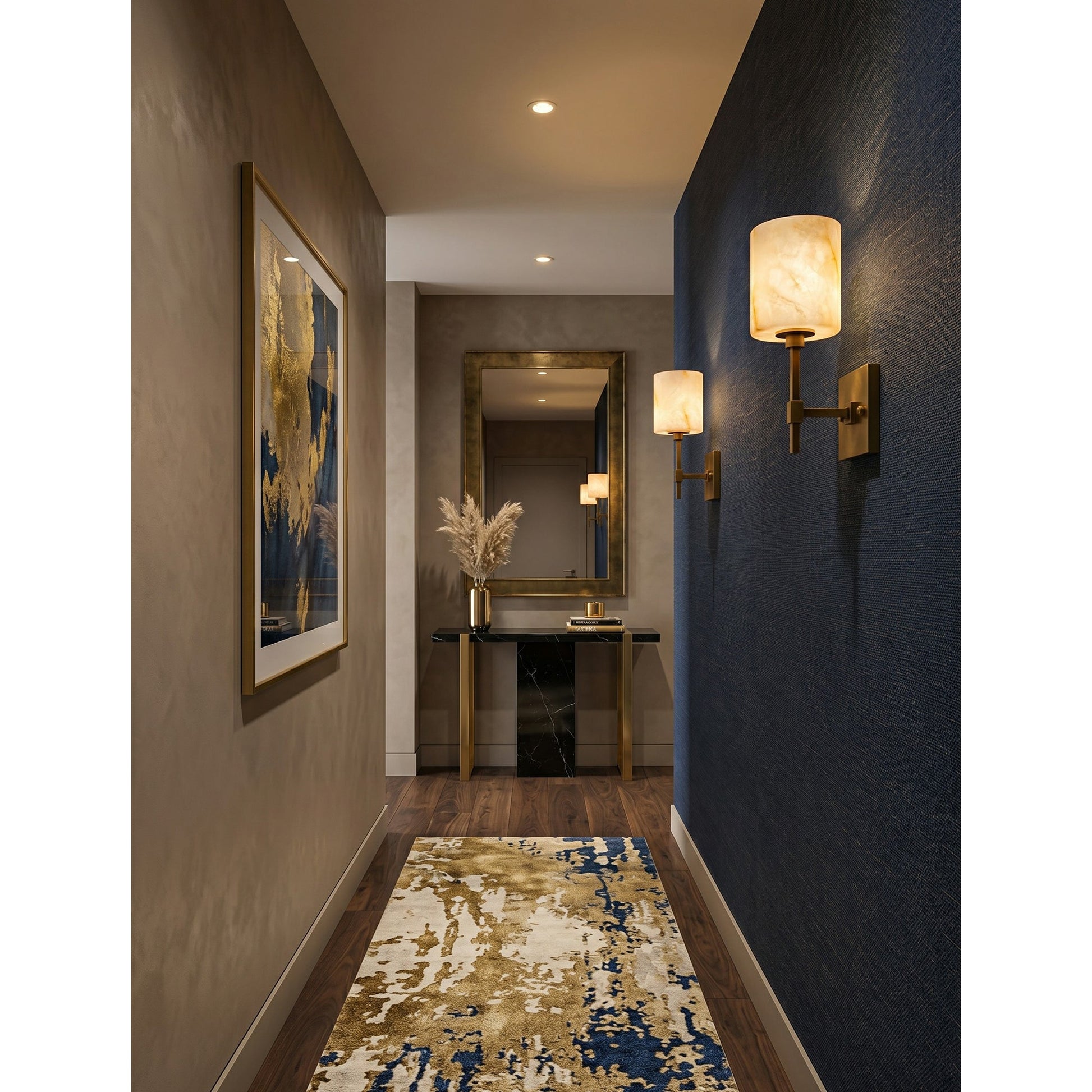 Ariel Wall Sconce in an entryway, creating a welcoming accent.