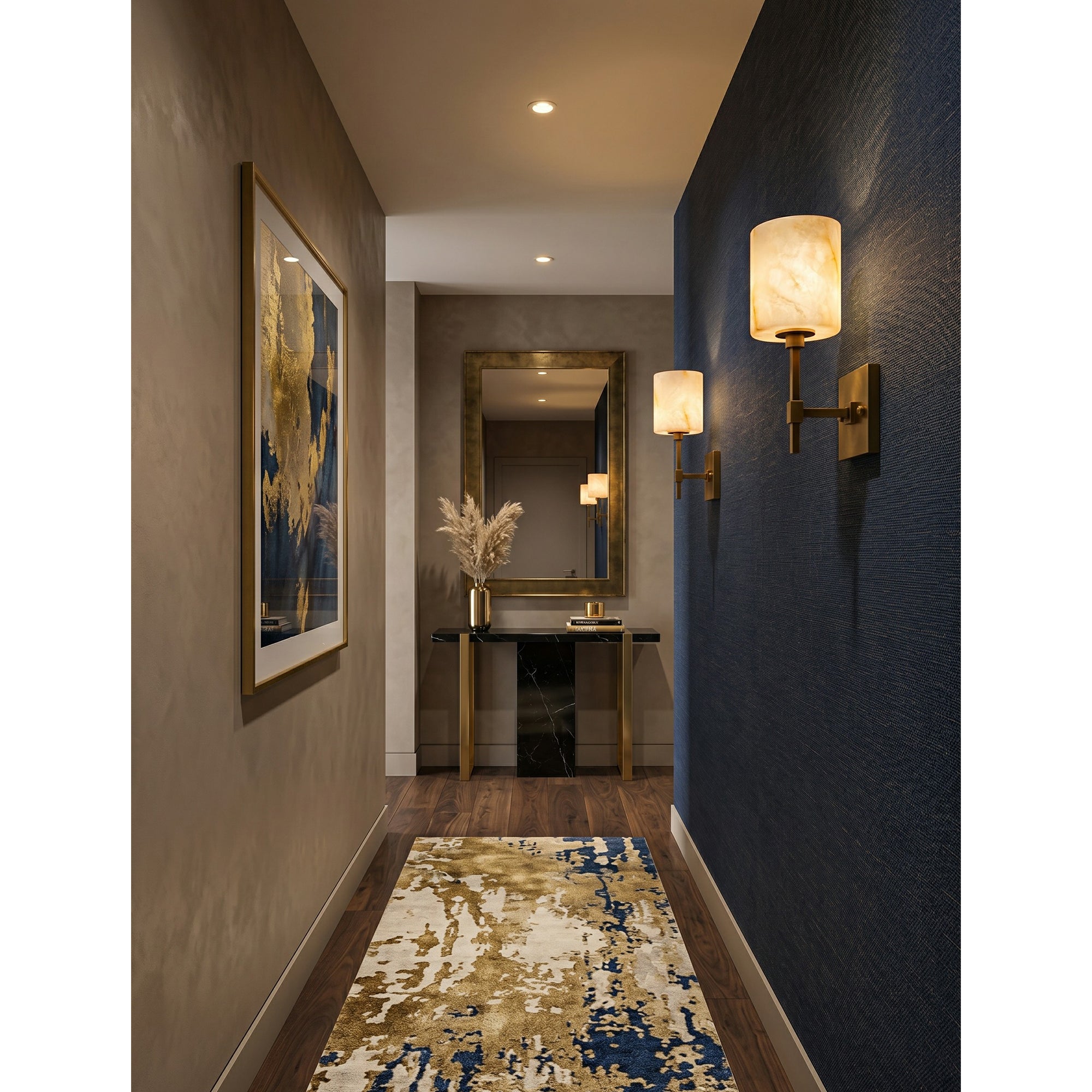 Ariel Wall Sconce in an entryway, creating a welcoming accent.