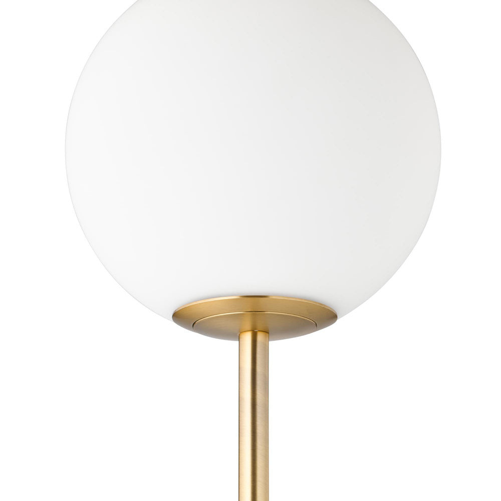 Lifestyle shot of the floor lamp in a sophisticated entryway.