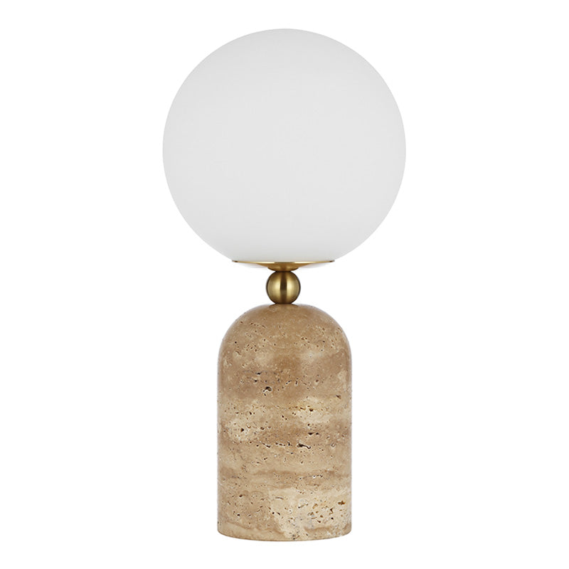 Detail of the lamp's base and its connection to a surface.