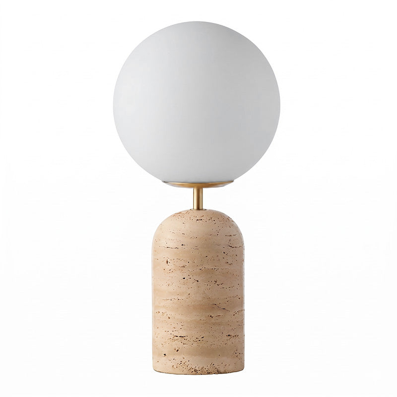Lifestyle shot of the lamp in a chic living space.