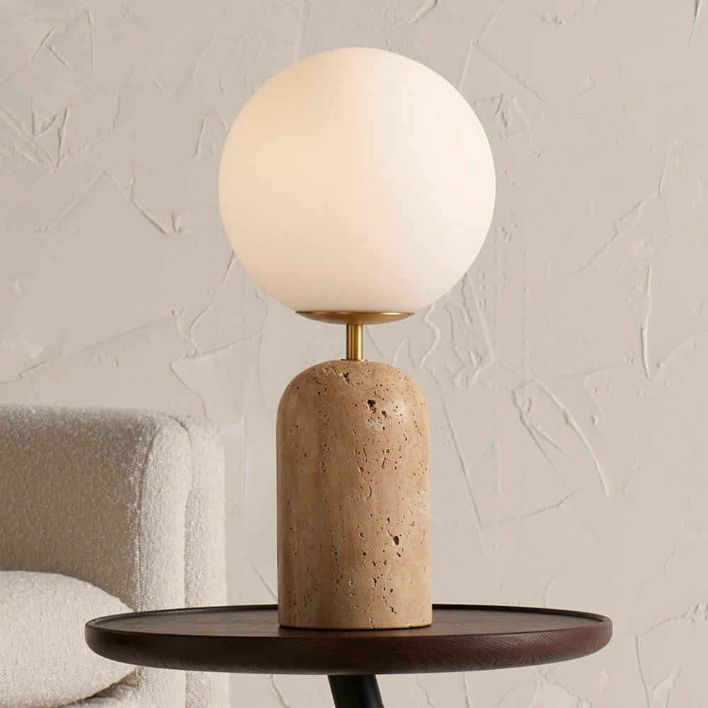 The Aseneth lamp turned on, showing its soft ambient glow.