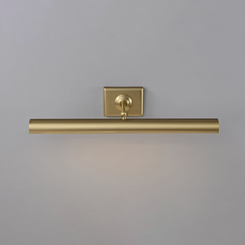 The adjustable head of the Bilbury sconce pivoted to direct light.