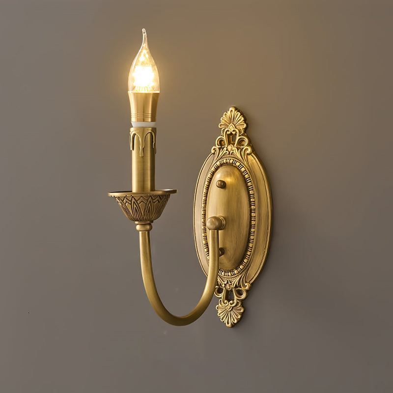 Dimension diagram for the single-head Blair Candle Wall Sconce.
