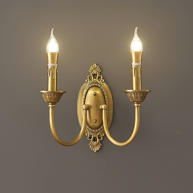 Dimension diagram for the two-head Blair Candle Wall Sconce.