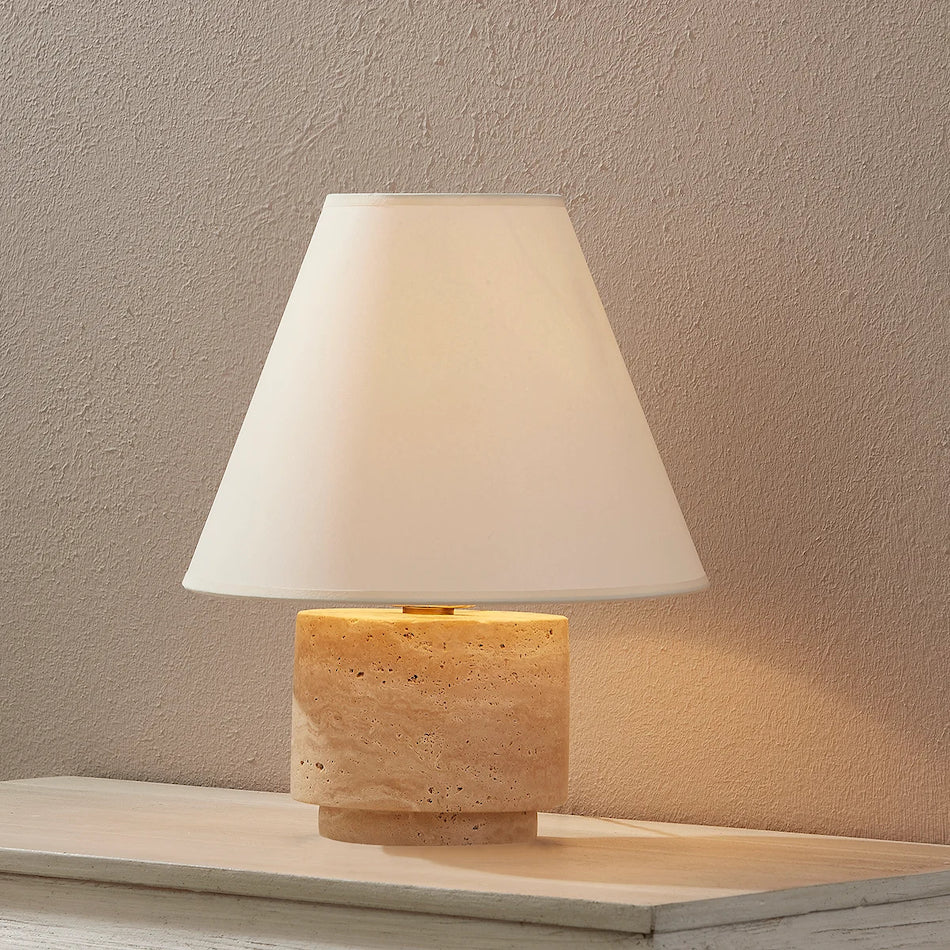 Dimensions of the Bronte Table Lamp illustrated.