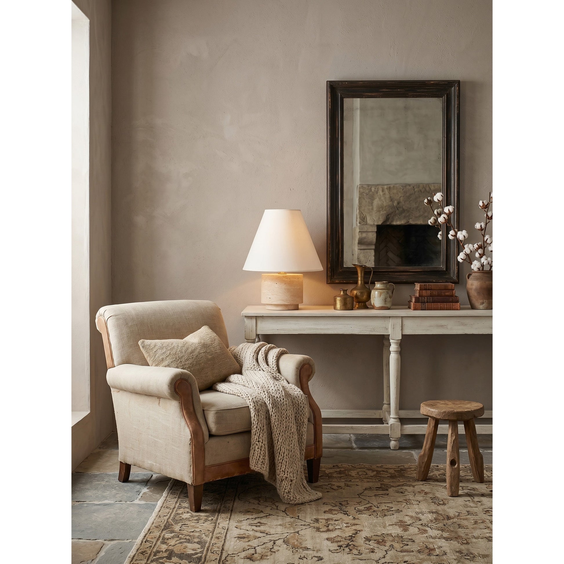 Top-down view of the Bronte Table Lamp.