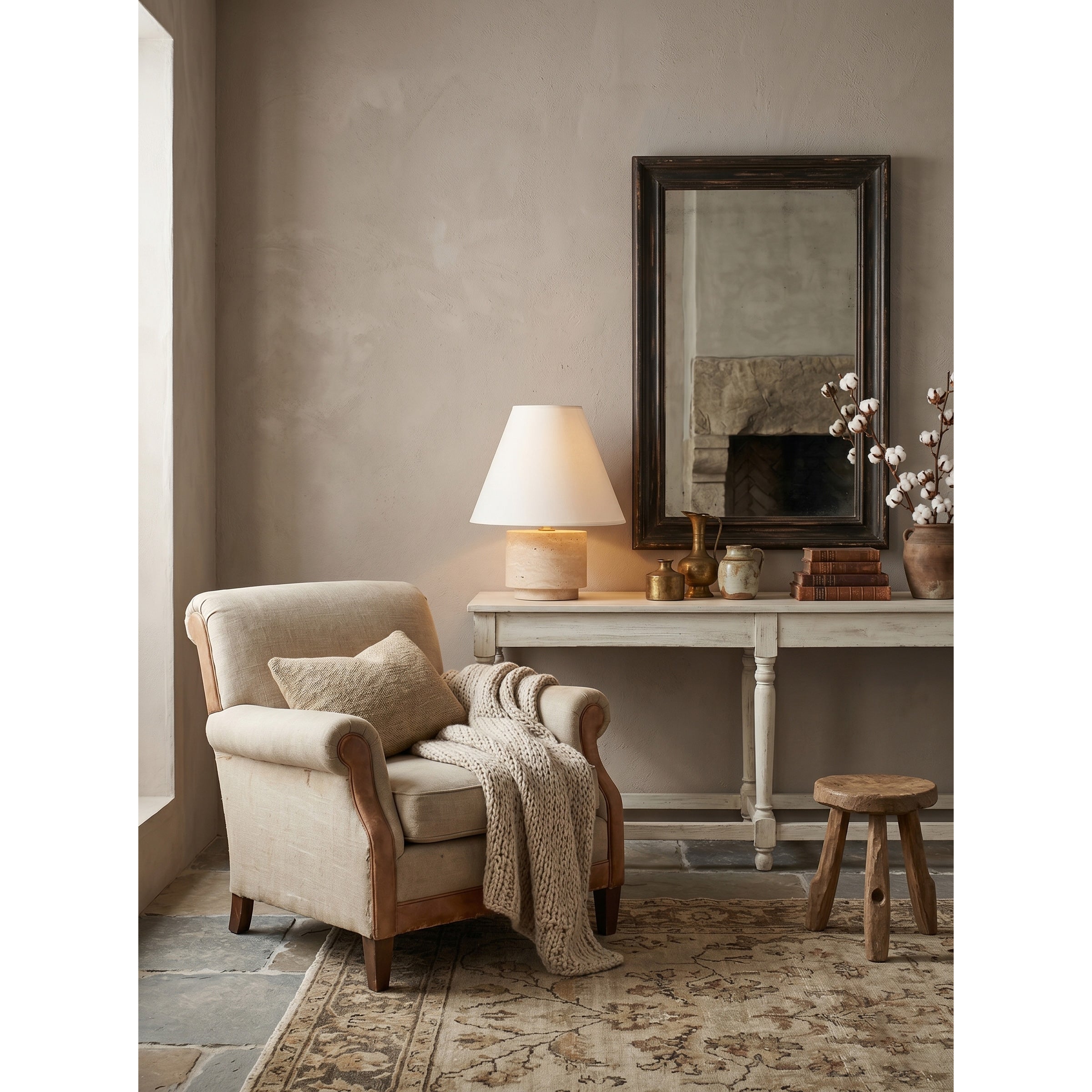 Top-down view of the Bronte Table Lamp.
