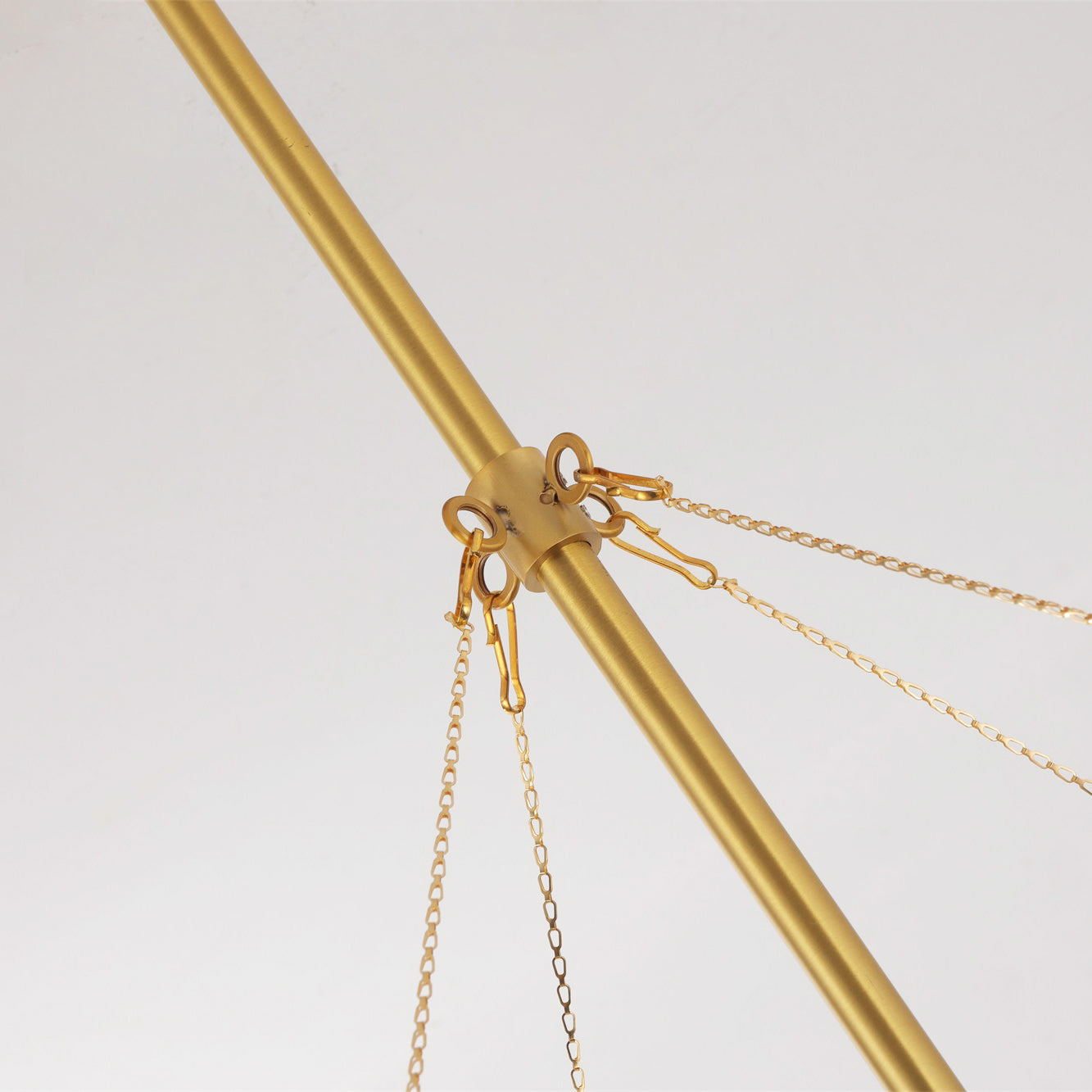 Swatch showing the warm tone of the brass finish option.