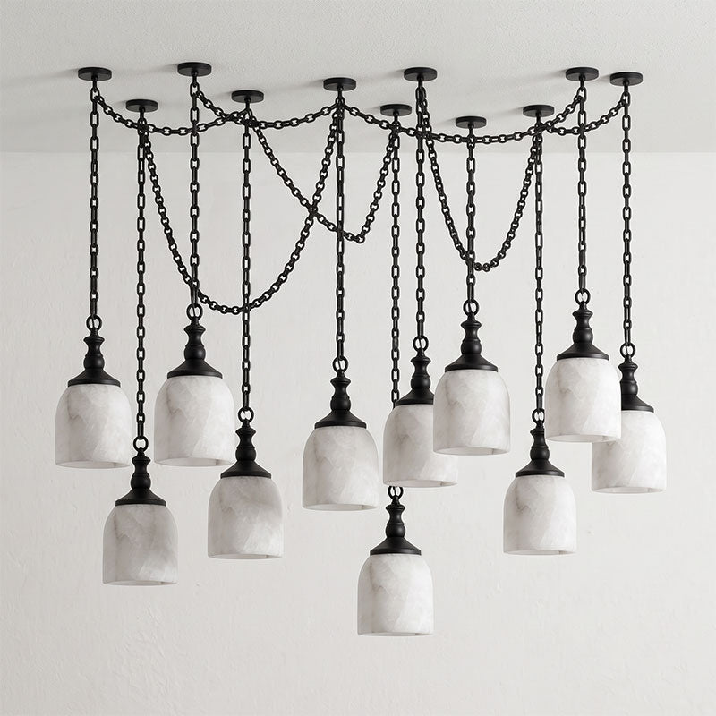 Vernwick Chain Alabaster Chandelier