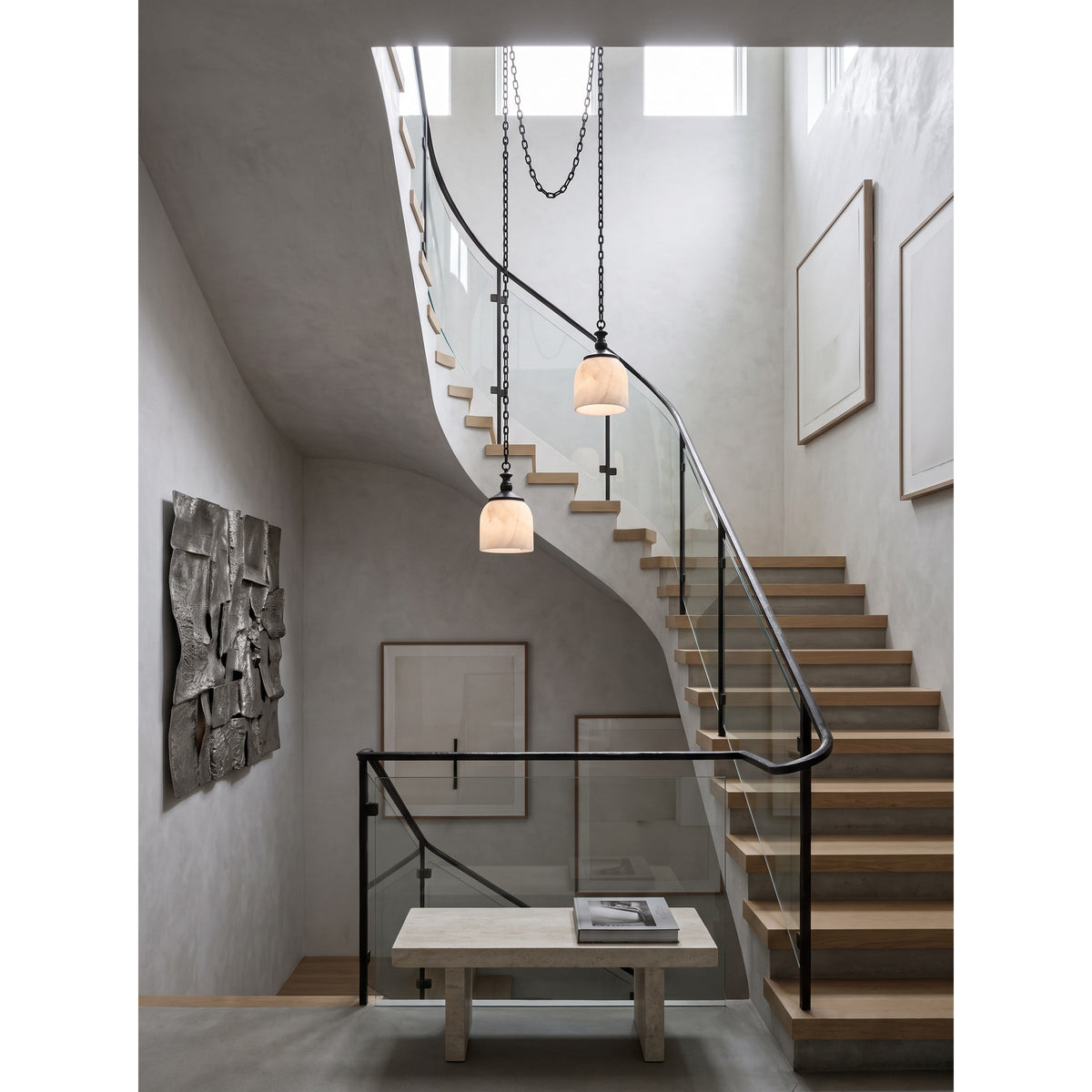 Vernwick Chain Alabaster Chandelier