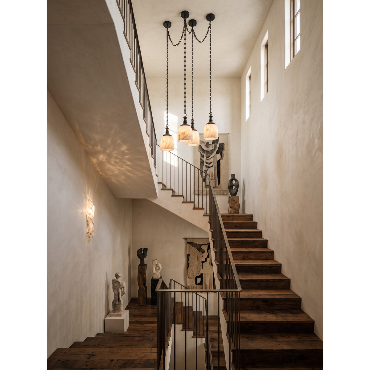 Vernwick Chain Alabaster Chandelier