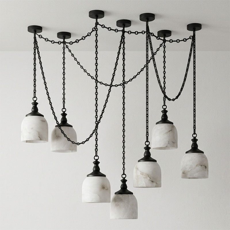 Vernwick Chain Alabaster Chandelier
