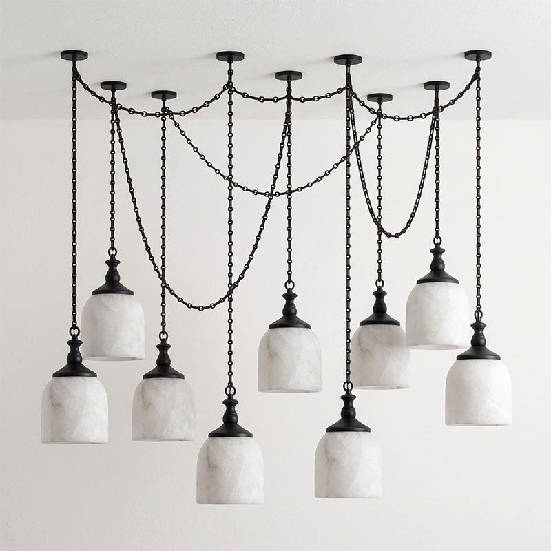 Vernwick Chain Alabaster Chandelier