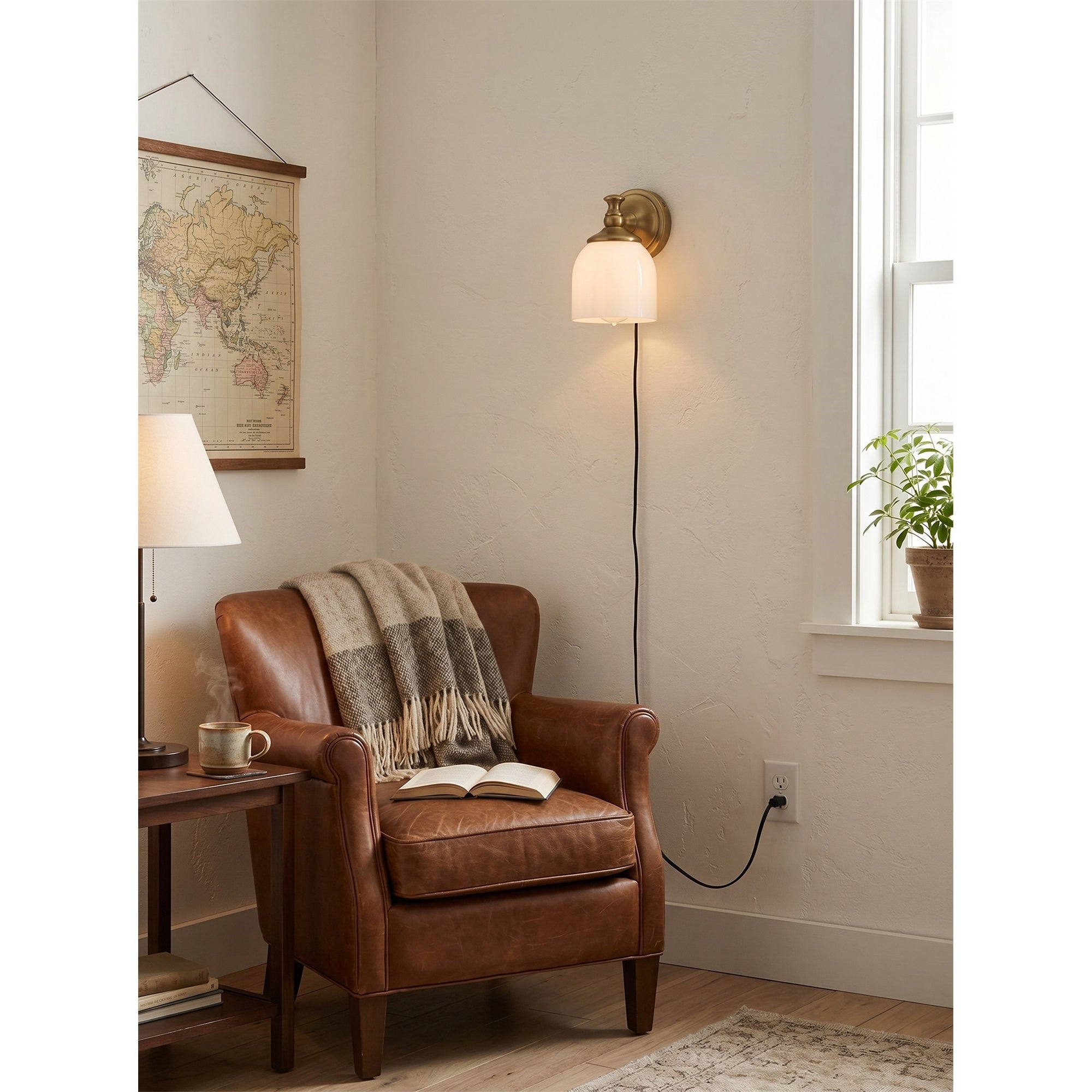 Chart wall sconce shown in a sleek nickel finish.