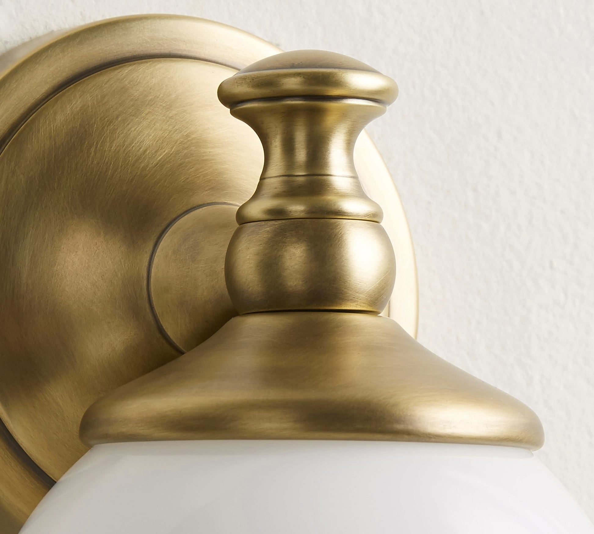 Close-up of the polished nickel material and finish.