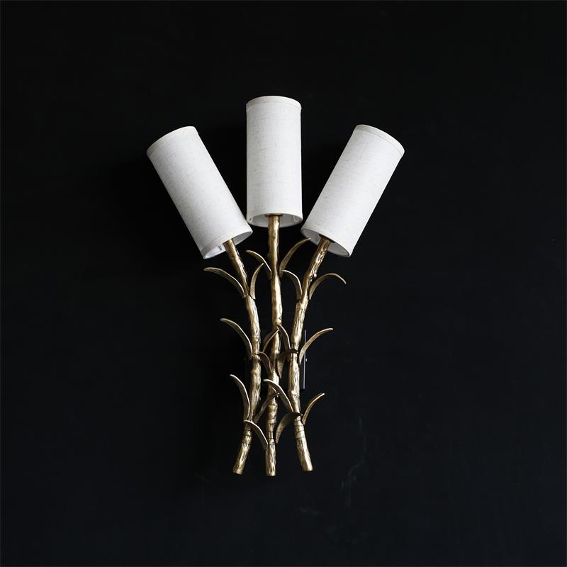 Lifestyle image showing the sconce as part of a biophilic interior design.