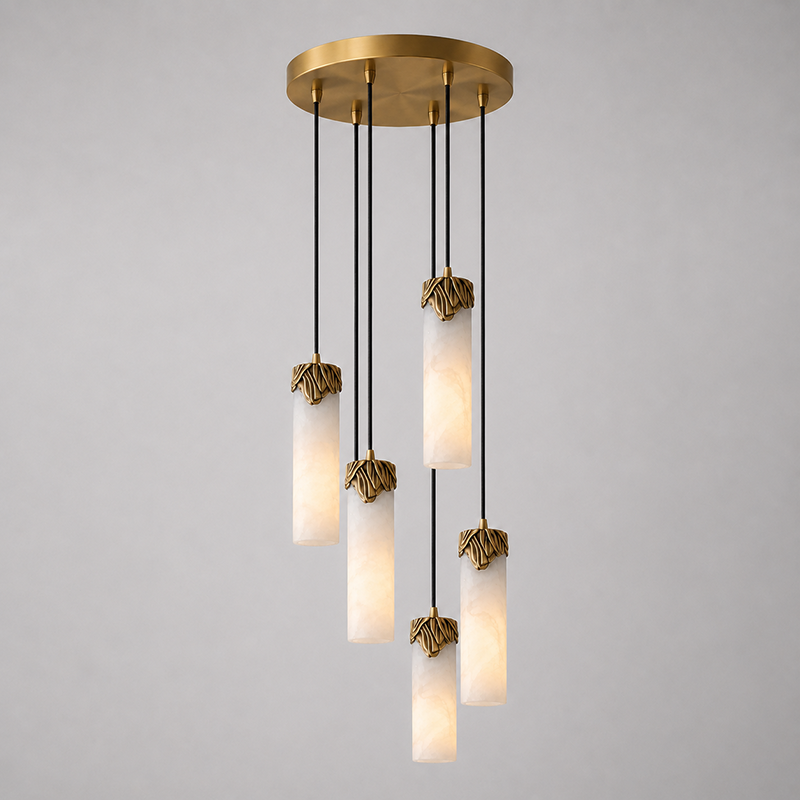 Elaron Cascad Alabaster Chandelier