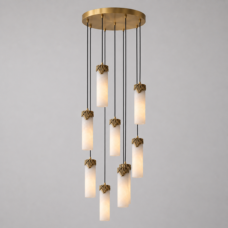 Elaron Cascad Alabaster Chandelier