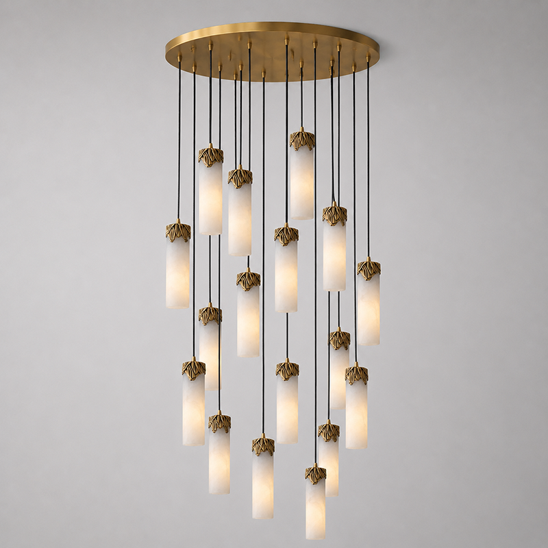 Elaron Cascad Alabaster Chandelier