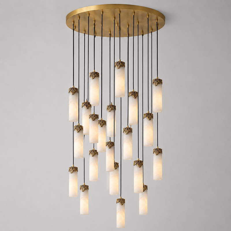 Elaron Cascad Alabaster Chandelier