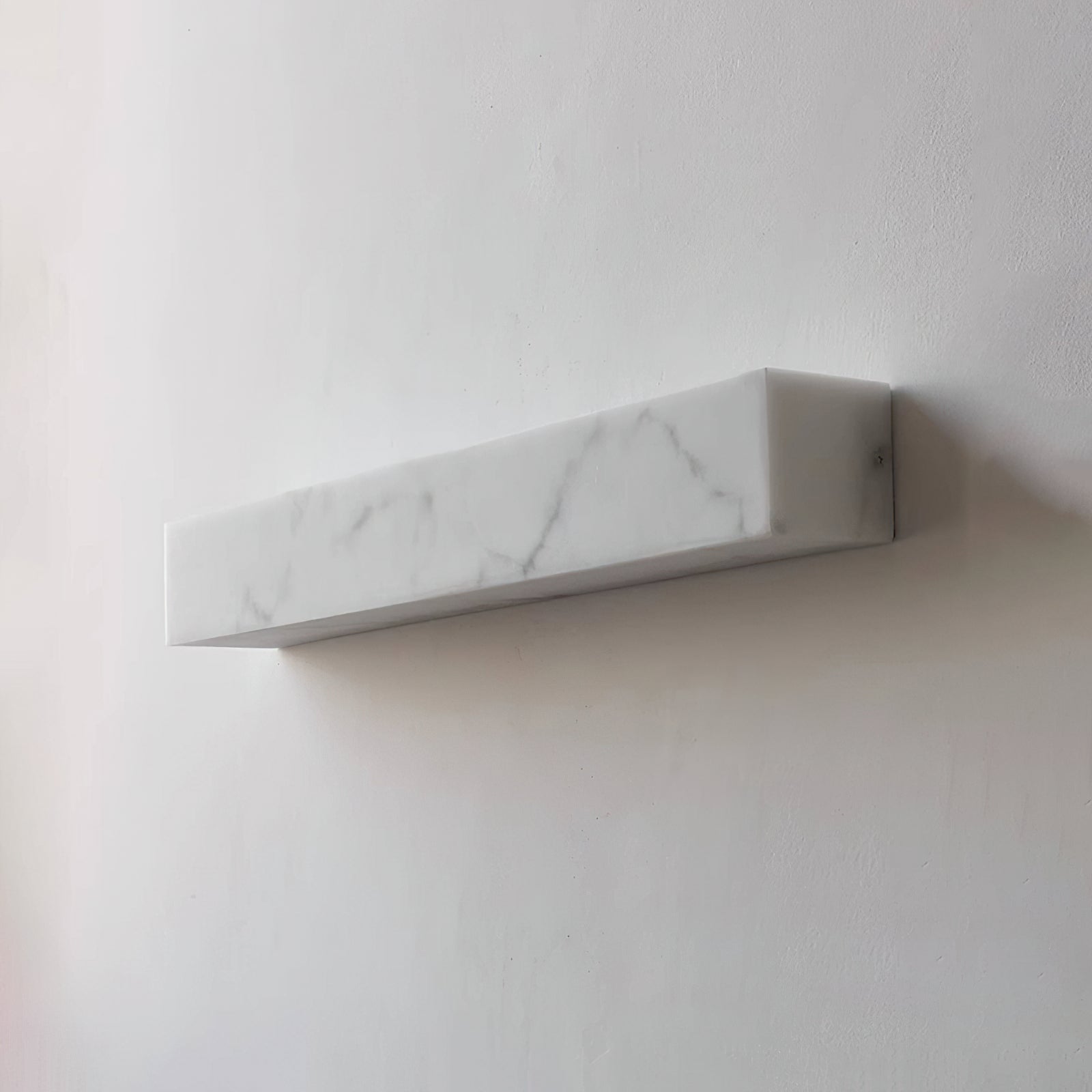 View from below the Dara alabaster wall sconce.