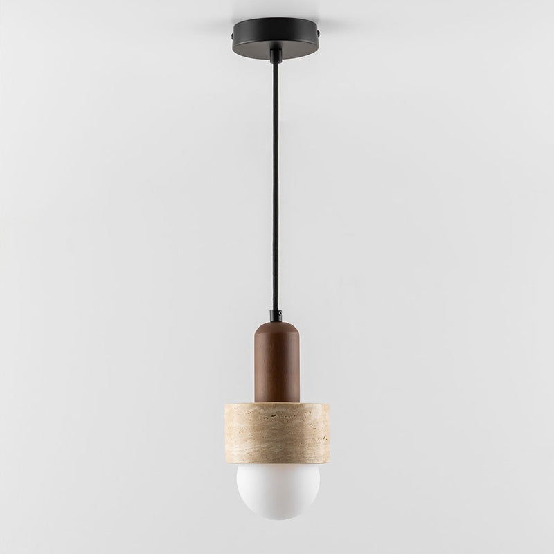 Davise Pendant Lamp in a Japandi-style entryway.