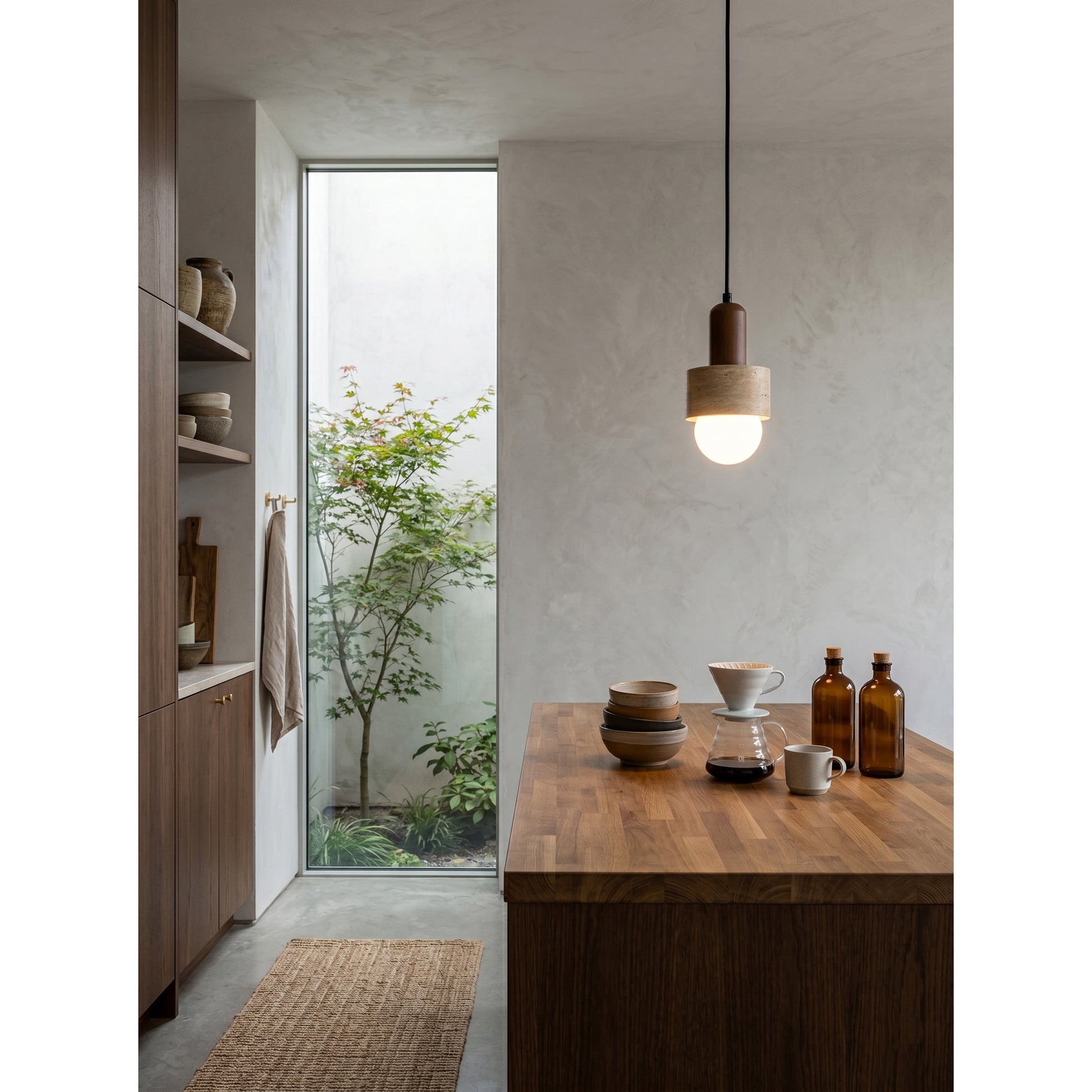 Davise Pendant Lamp used as a stylish bedside light.
