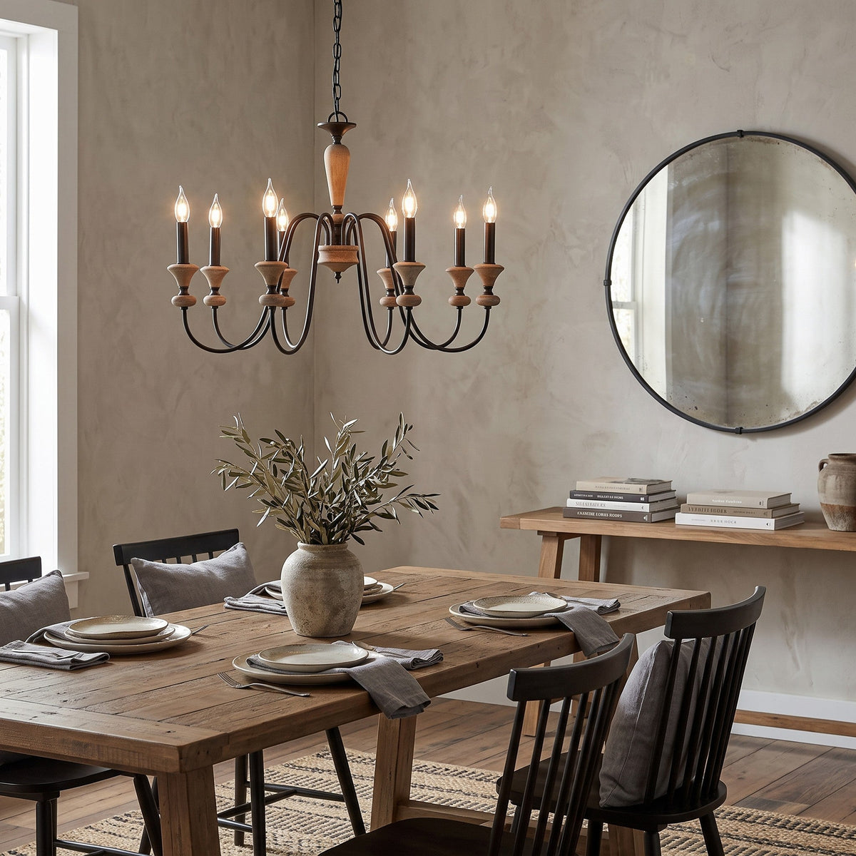 Ivydale Wood Chandelier