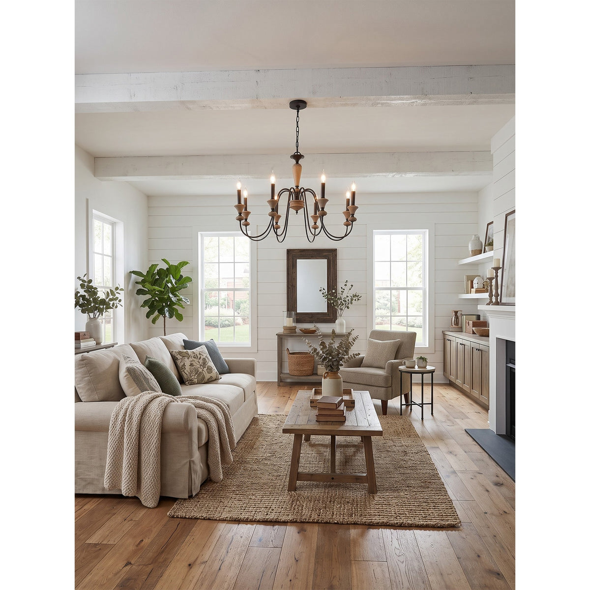 Ivydale Wood Chandelier