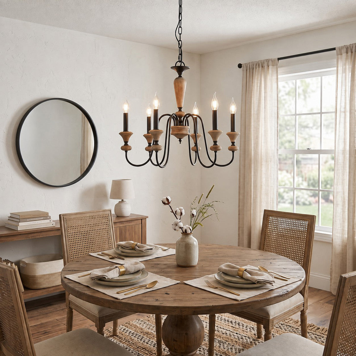 Ivydale Wood Chandelier