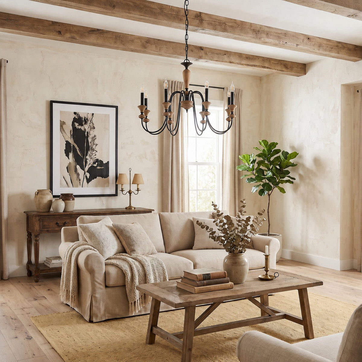Ivydale Wood Chandelier