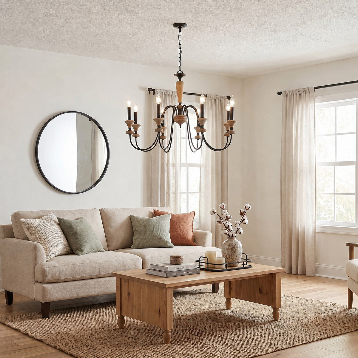 Ivydale Wood Chandelier