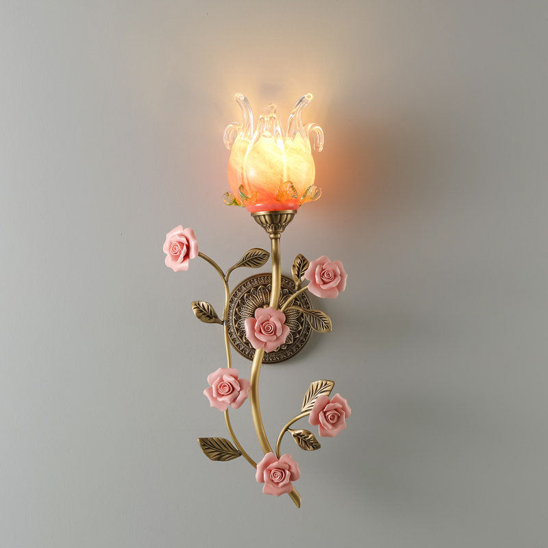 Side profile of the Ember & Blossom Wall Sconce.