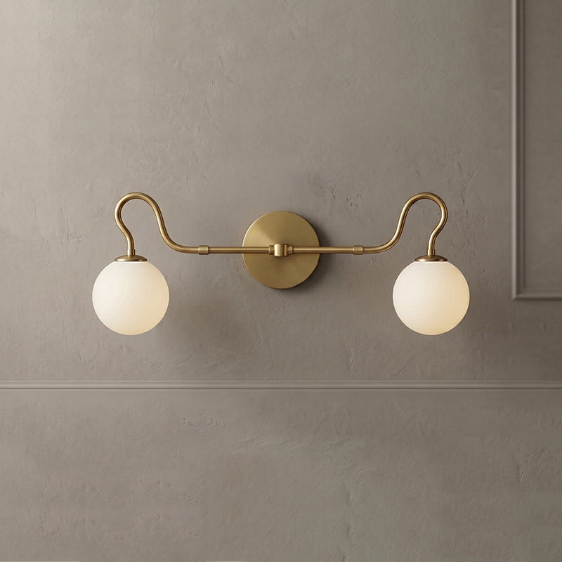 Front-on view of the Floren sconce against a neutral background.