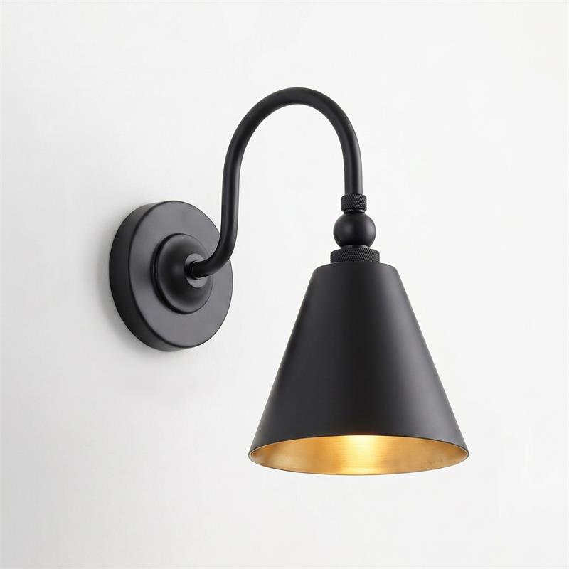 View of the backplate and included mounting hardware for the Forna Wall Sconce.