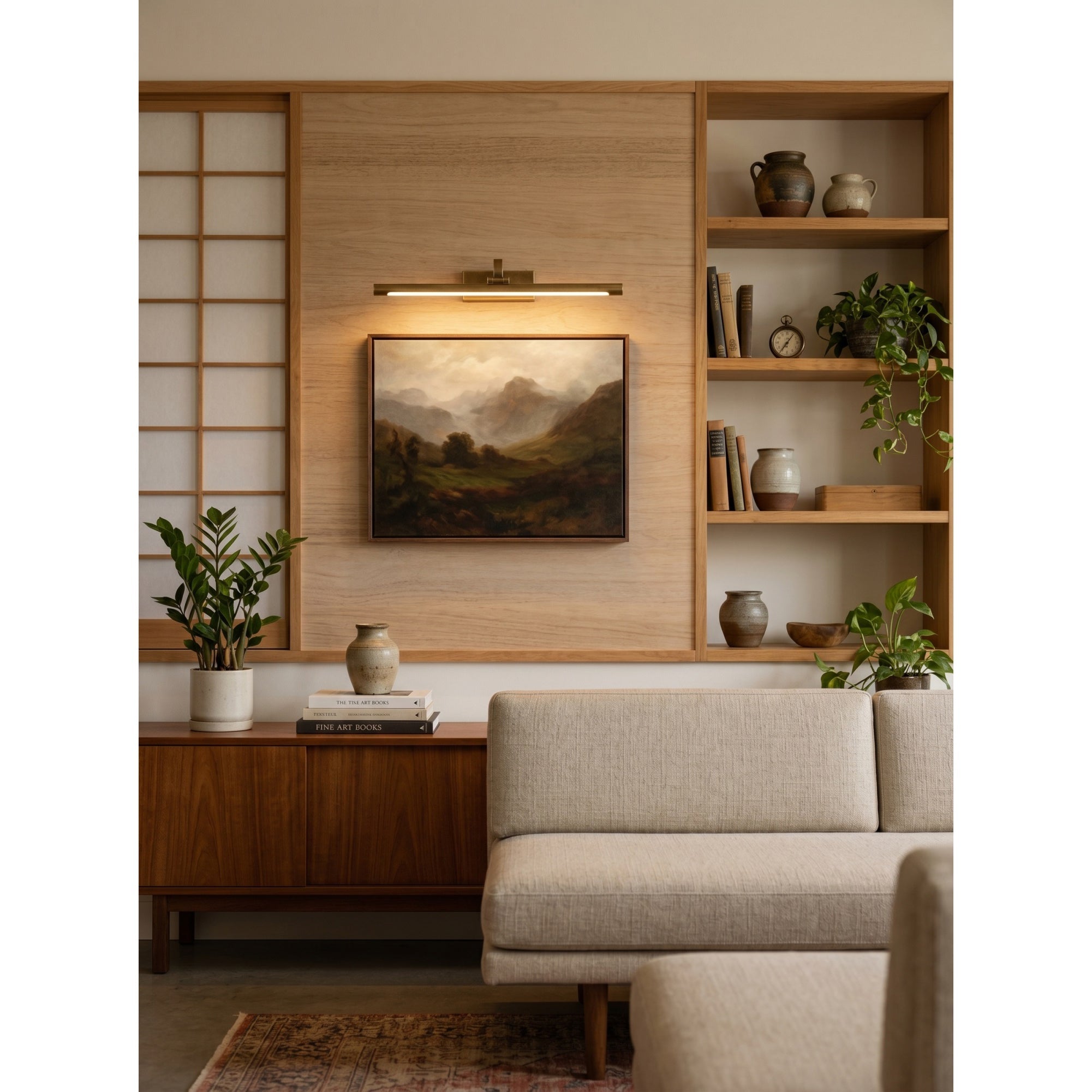 The small 60cm Goya Brass Wall Sconce.
