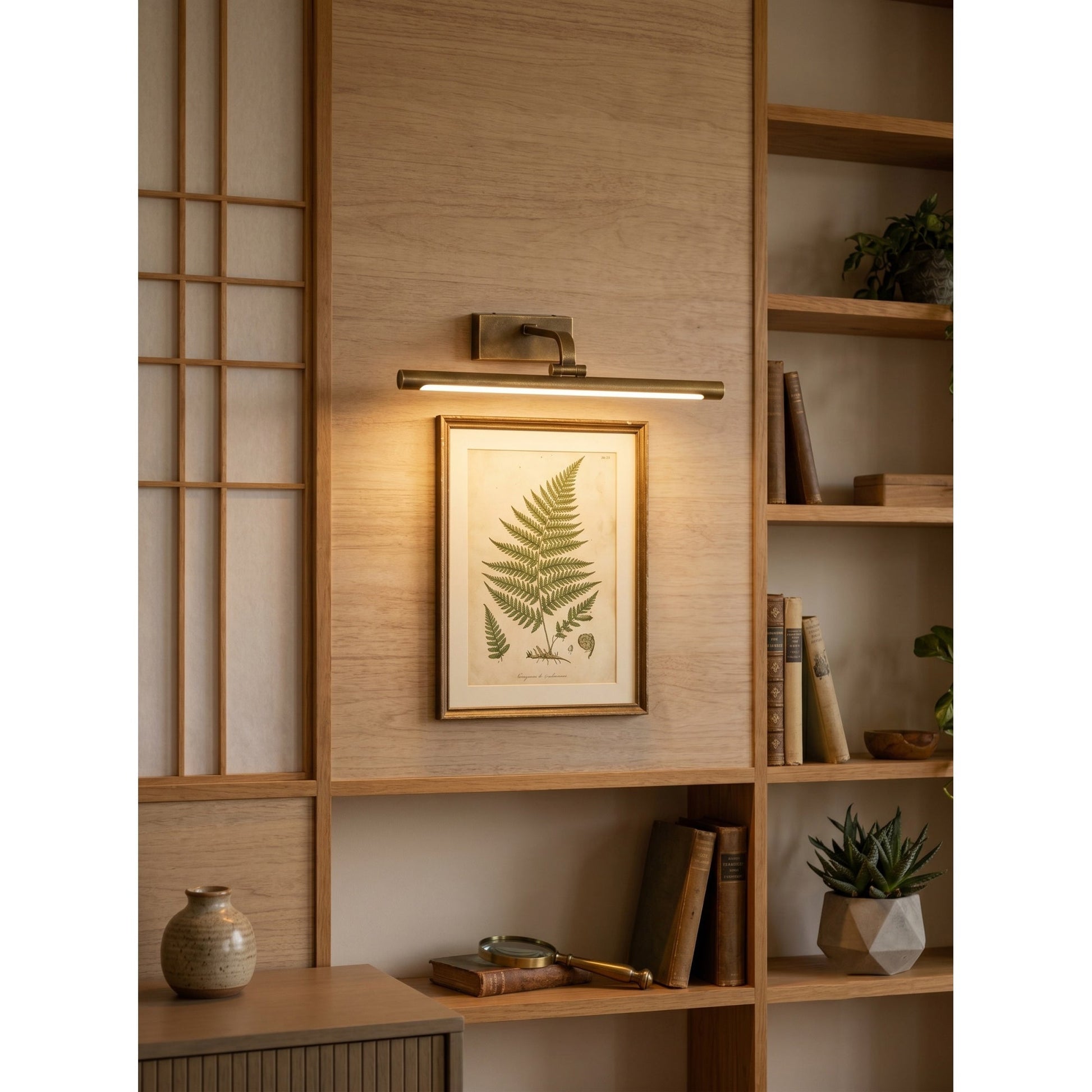 The medium 80cm Goya Brass Wall Sconce.