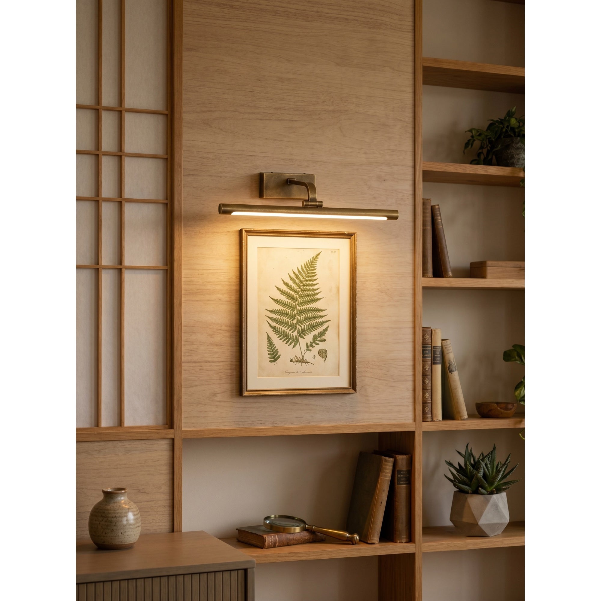 The medium 80cm Goya Brass Wall Sconce.