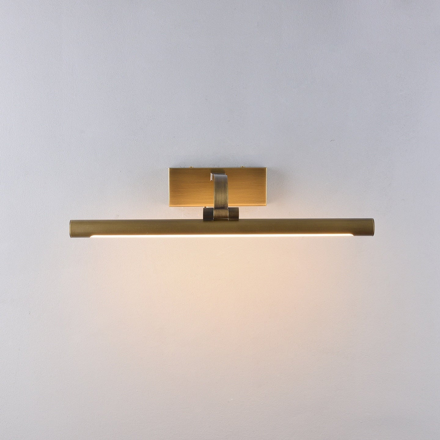 View of the back mounting panel of the Goya Brass Wall Sconce.