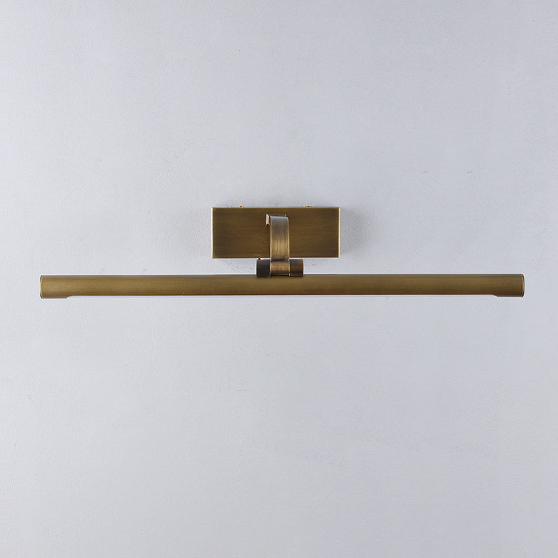 Angled view showcasing the linear design of the Goya Brass Wall Sconce.
