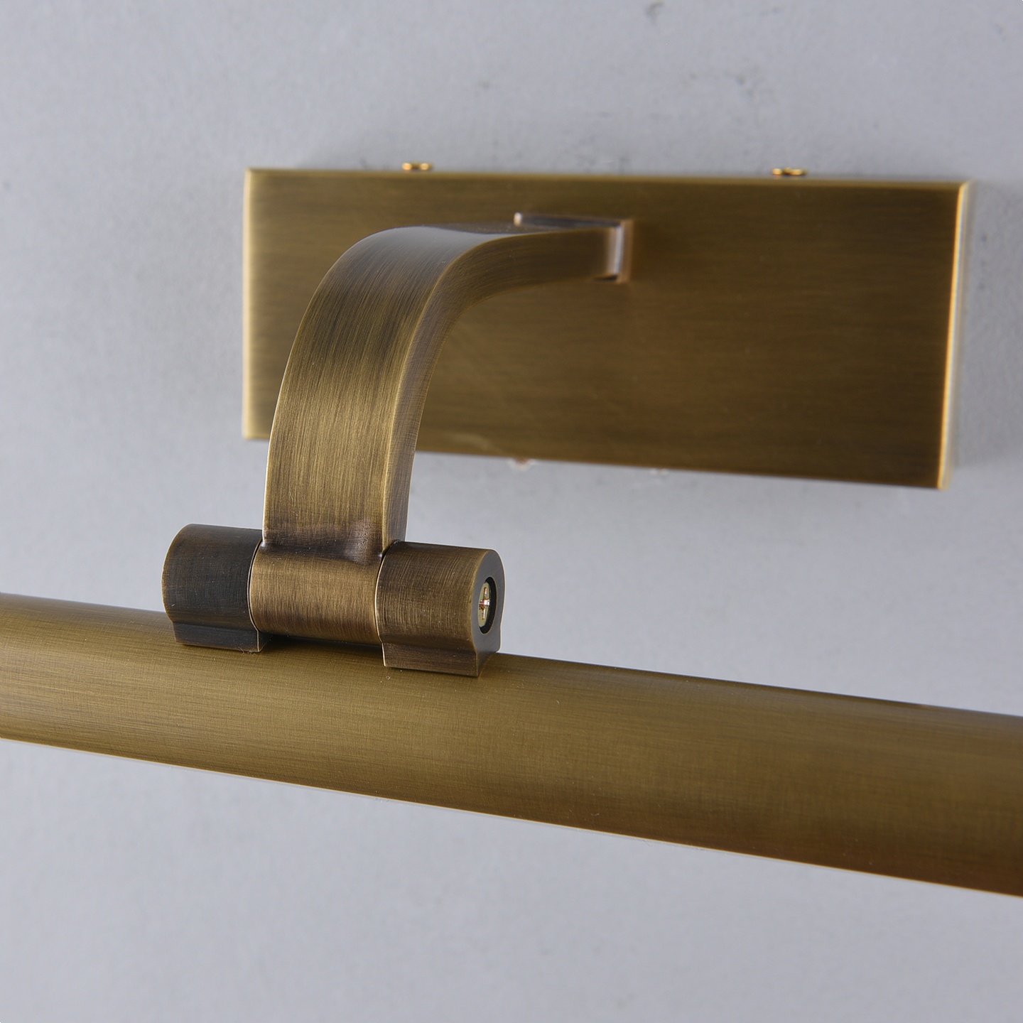 The Goya Brass Wall Sconce shown in the off position.