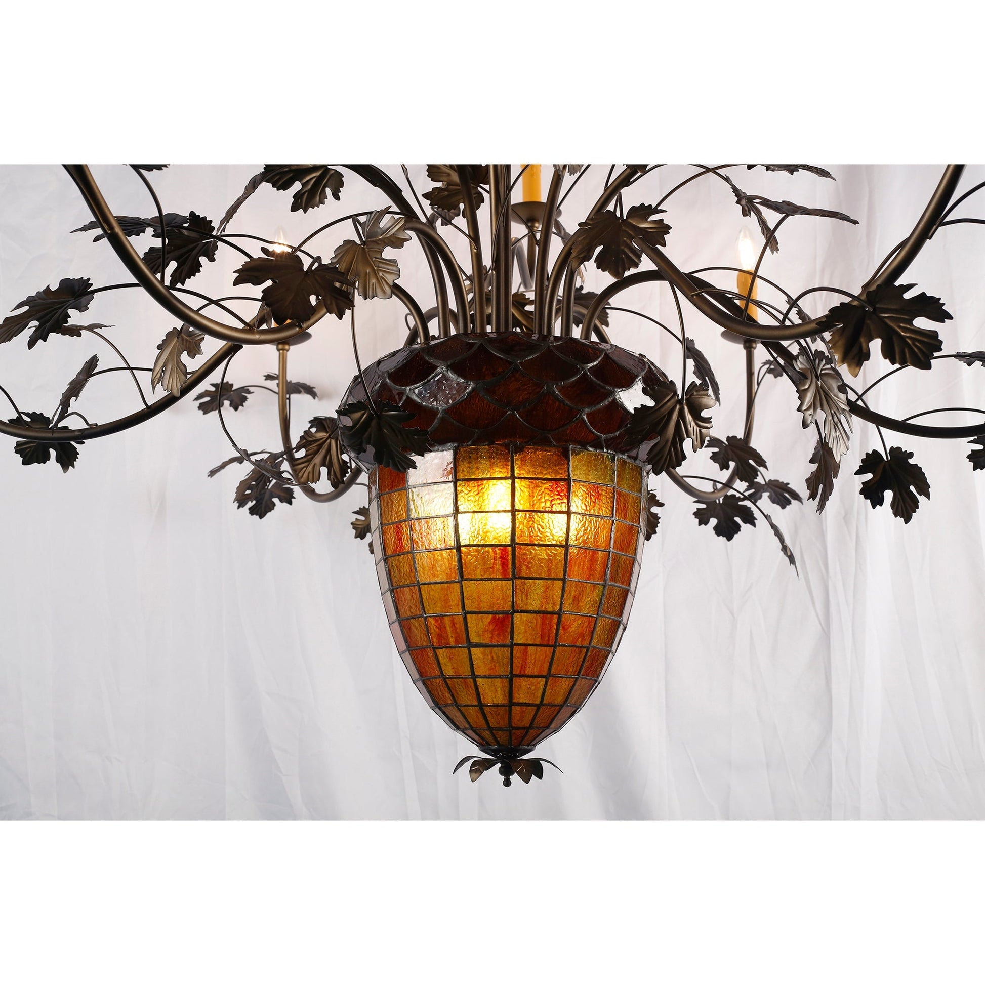 Side profile of the Greenbriar Chandelier.