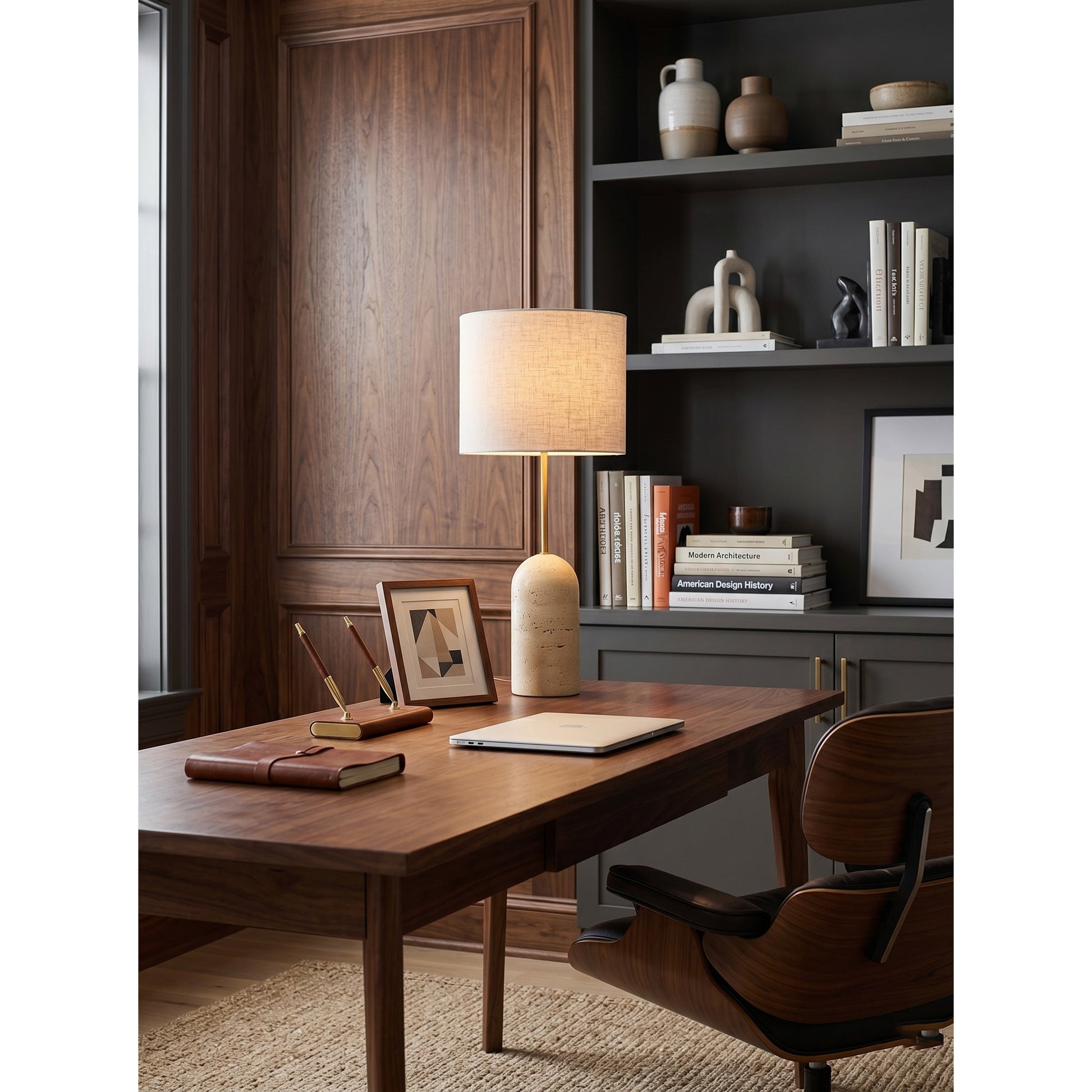 The Holt Table Lamp against a neutral, minimalist background.